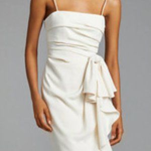 ML MONIQUE LHUILLIER Bow-Tie Midi Dress Size 8